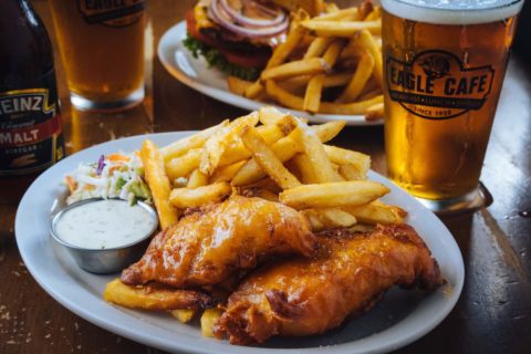 Fish and Chips with Beer