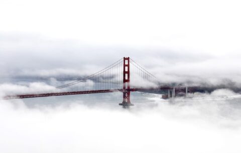 Fog and Golden Gate Bridge