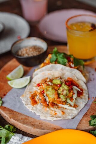 Tacos with line and slaw