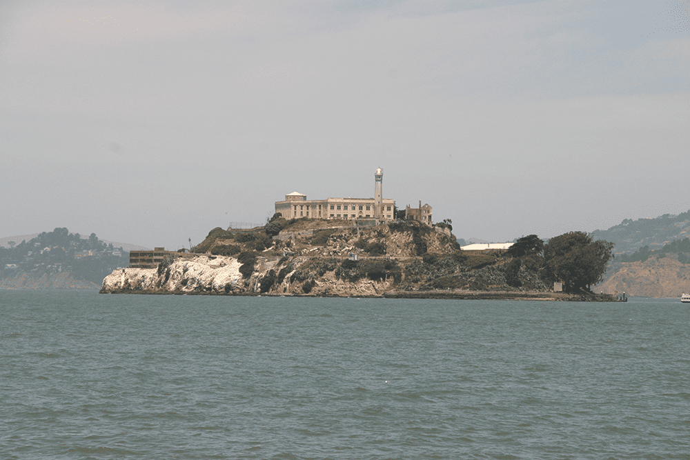 A view of Alcatraz prison