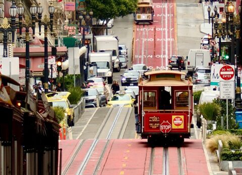 cable cars in san francisco