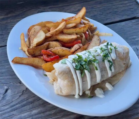 Eagle Cafe’s Chorizo & Egg Burrito